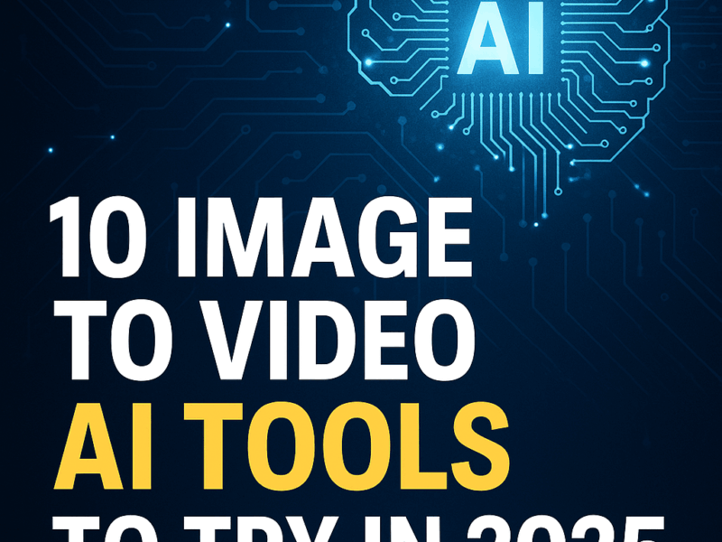 Top 10 Image to Video AI Tools To Try In 2025