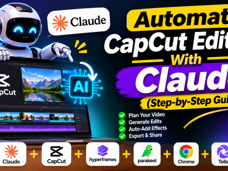 Automate CapCut Editing With Claude (Step-by-Step Guide)